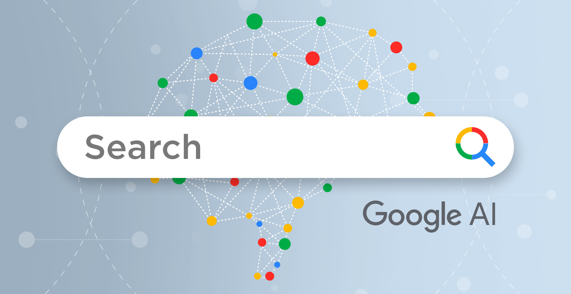 Google AI Search logo and search box